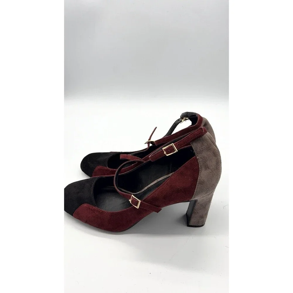 IMPO Tamika Tri-Color Suede Mary Janes
